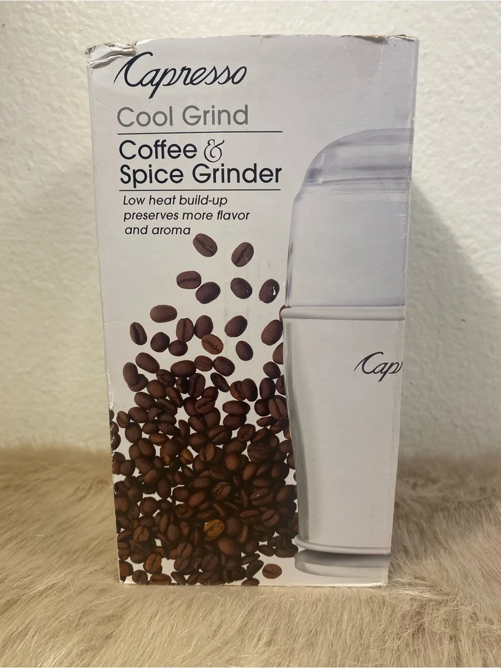 Capresso Cool Grind Coffee & Spice Grinder - White